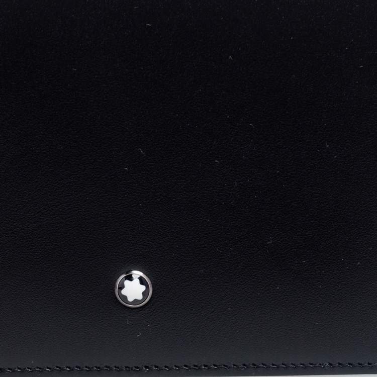 Pre Owned Montblanc Black Leather Sartorial Wallet