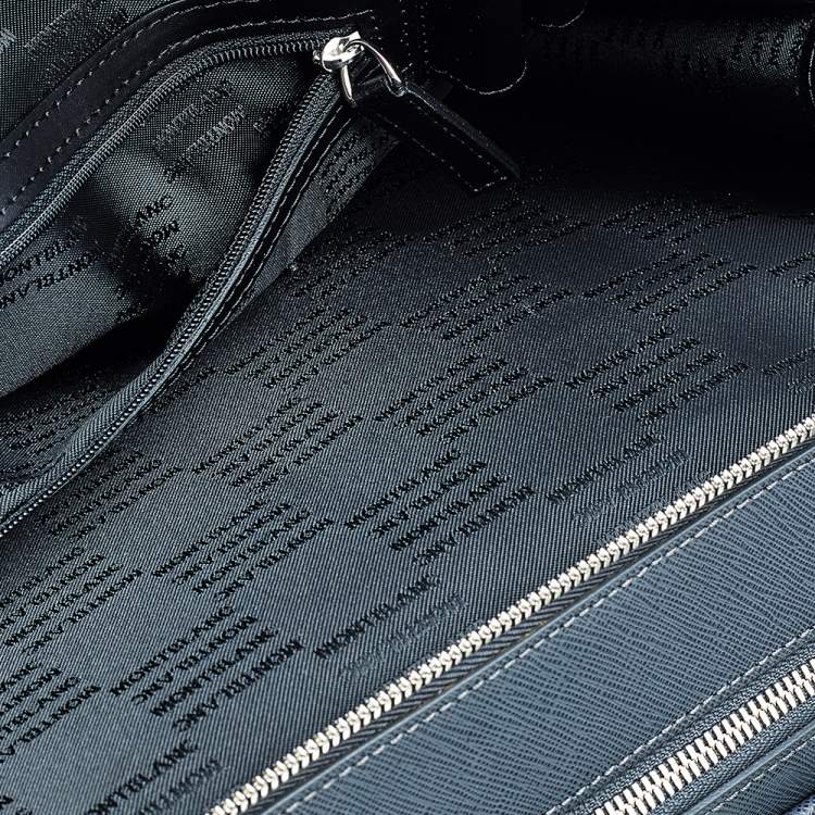Pre Owned Montblanc Dark Grey Leather Large Sartorial Document Briefcase