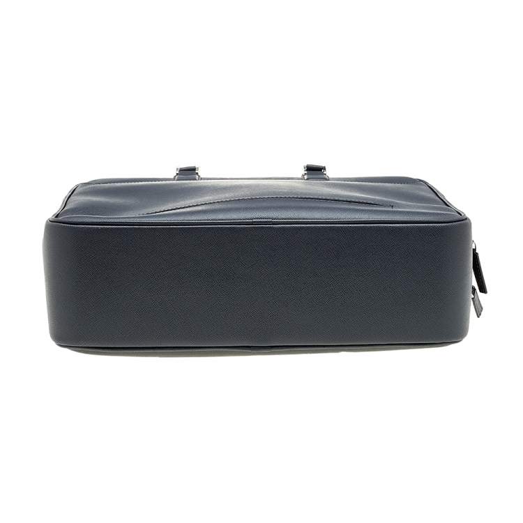 Pre Owned Montblanc Dark Grey Leather Large Sartorial Document Briefcase