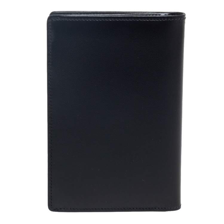 Pre Owned Montblanc Black Leather Business Card Holder