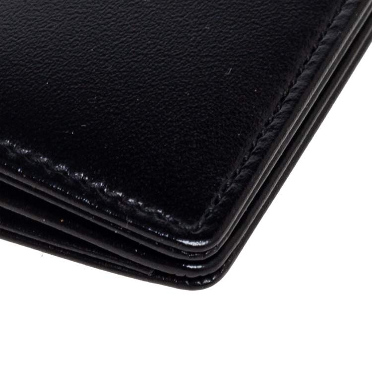 Pre Owned Montblanc Black Leather Business Card Holder