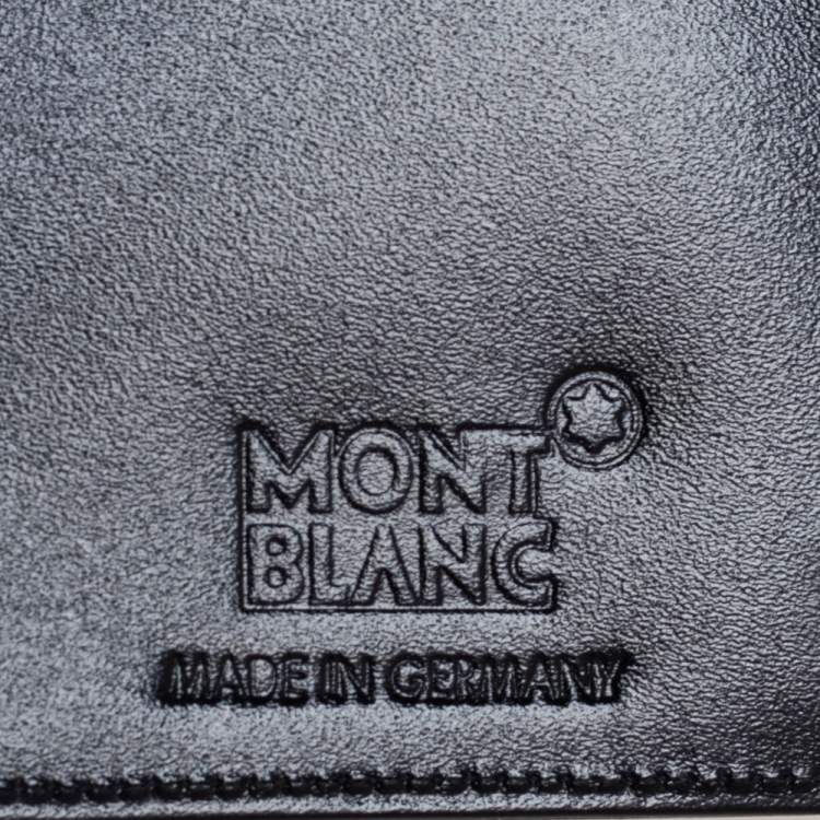 Pre Owned Montblanc Black Leather Business Card Holder