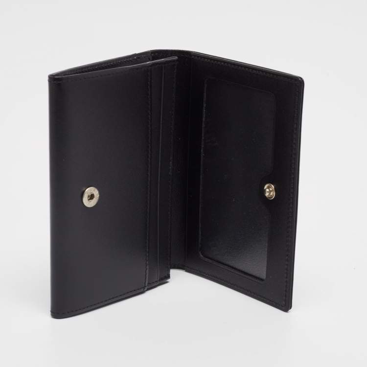 مملوكة مسبقًا Montblanc Black Leather Meisterstuck Business Card Holder