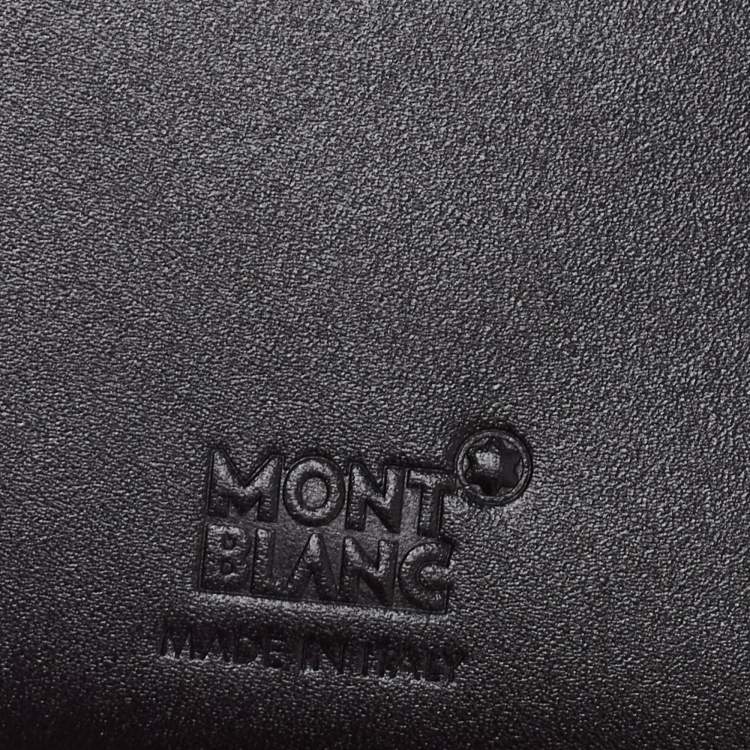 مملوكة مسبقًا Montblanc Black Leather Meisterstuck Business Card Holder