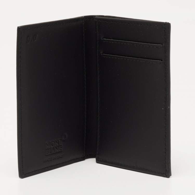 Pre Owned Montblanc Black Leather Extreme Business Card Holder