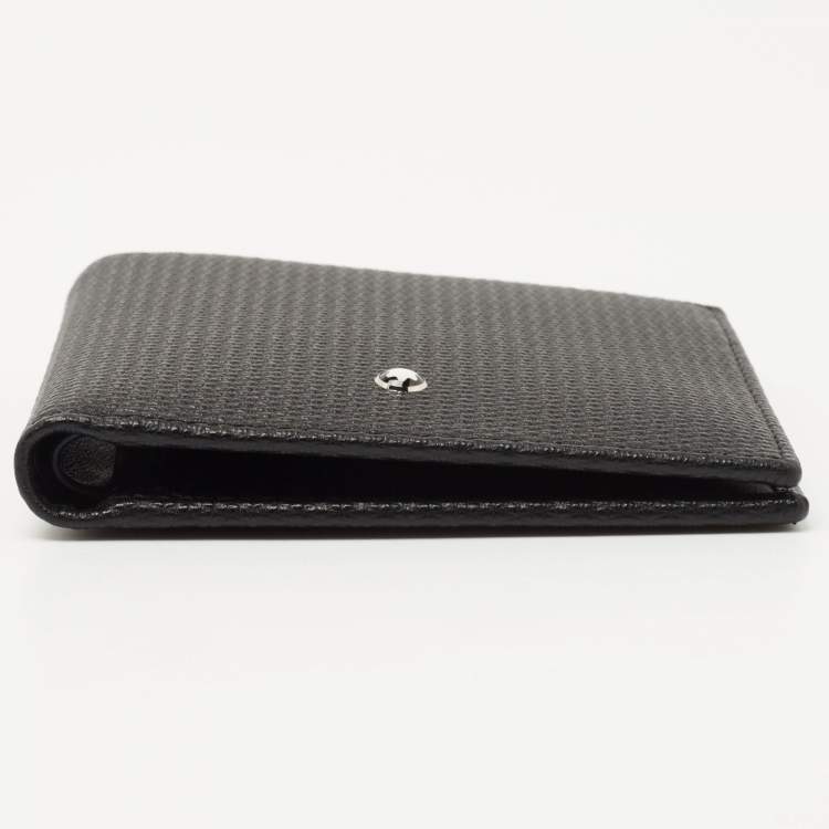 Pre Owned Montblanc Black Leather Meisterstuck 6CC Bifold Wallet