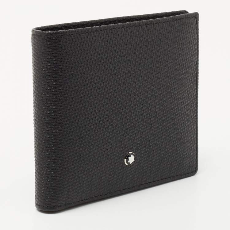 Pre Owned Montblanc Black Leather Meisterstuck 6CC Bifold Wallet