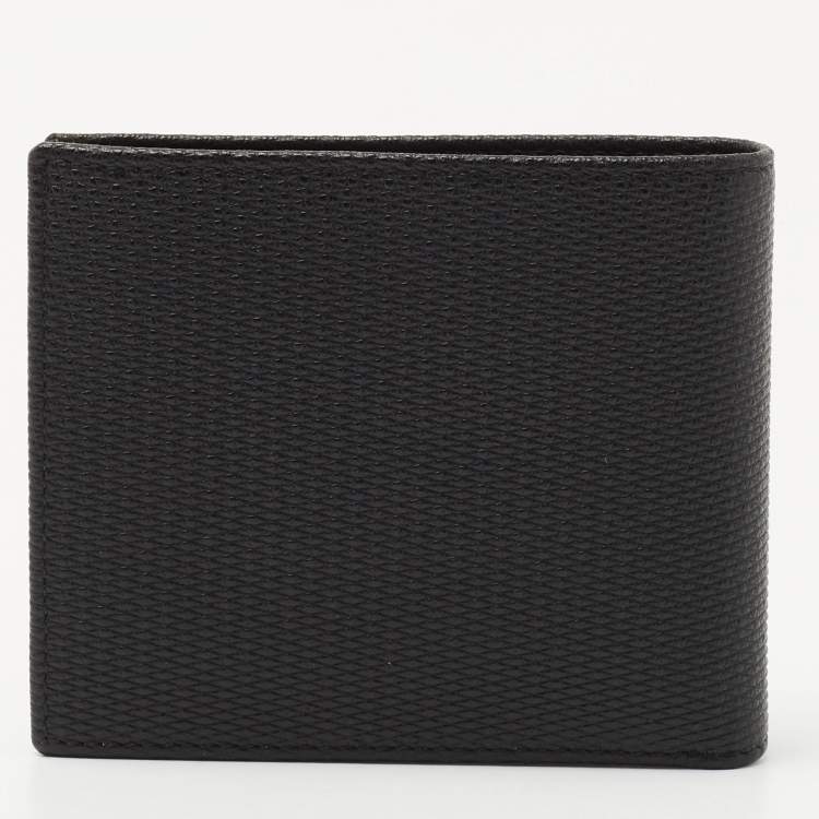 Pre Owned Montblanc Black Leather Meisterstuck 6CC Bifold Wallet