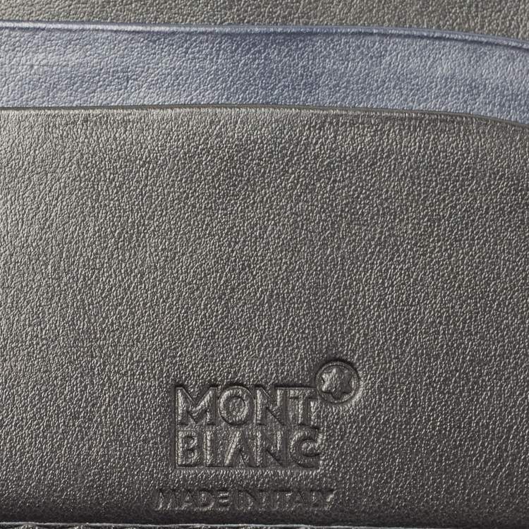 Pre Owned Montblanc Black Leather Meisterstuck 6CC Bifold Wallet