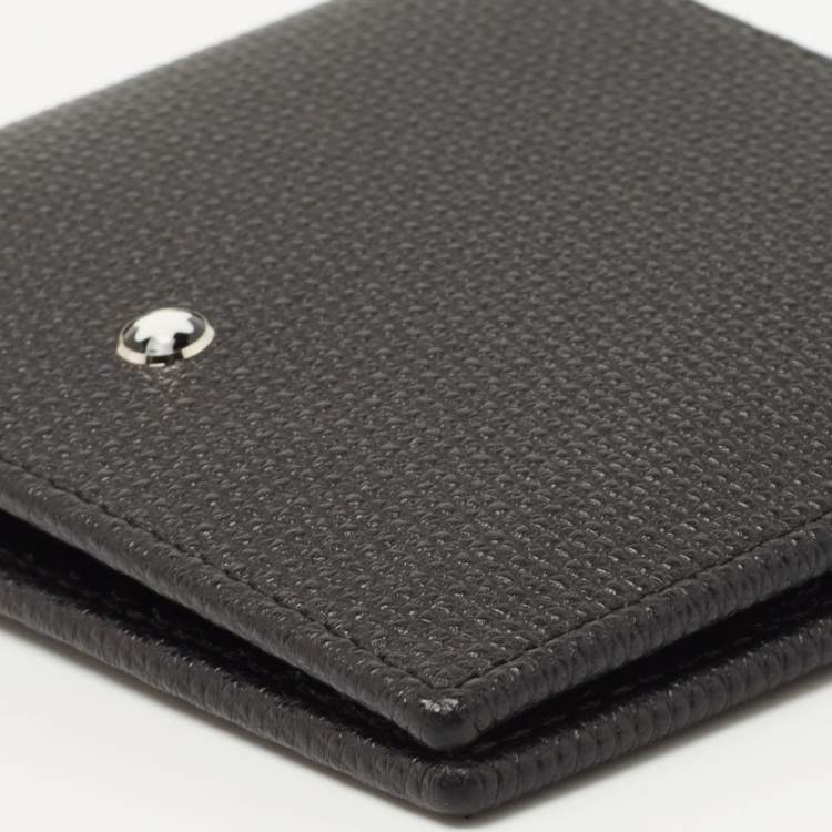 Pre Owned Montblanc Black Leather Meisterstuck 6CC Bifold Wallet