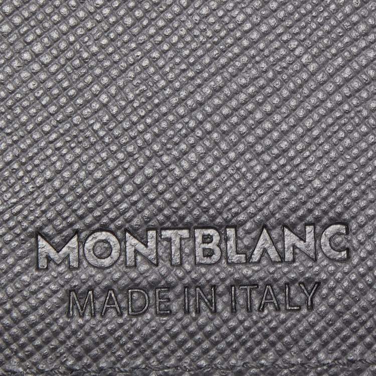 Pre Owned Montblanc Black Leather Meisterstuck Card Holder 4CC