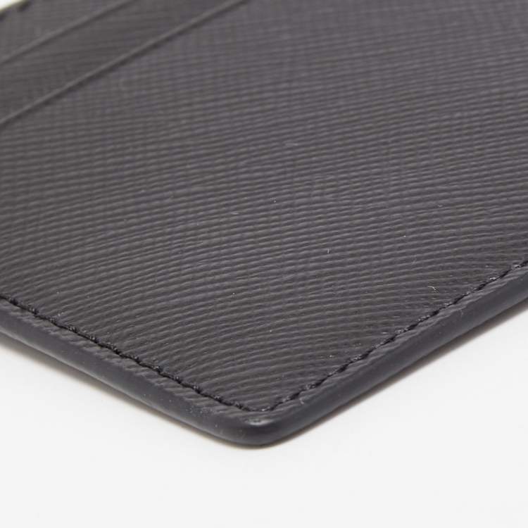 Pre Owned Montblanc Black Leather Meisterstuck Card Holder 4CC