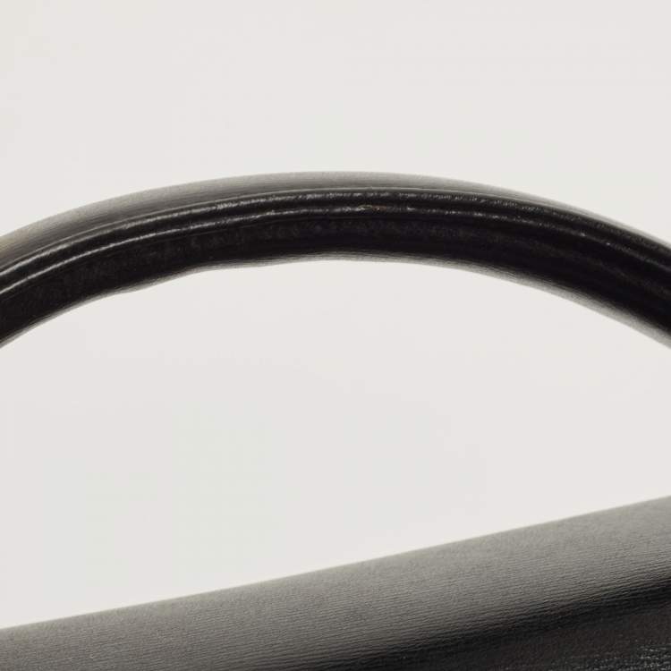 Pre Owned Montblanc Black Fabric and Leather Double Gusset Nightflight Briefcase