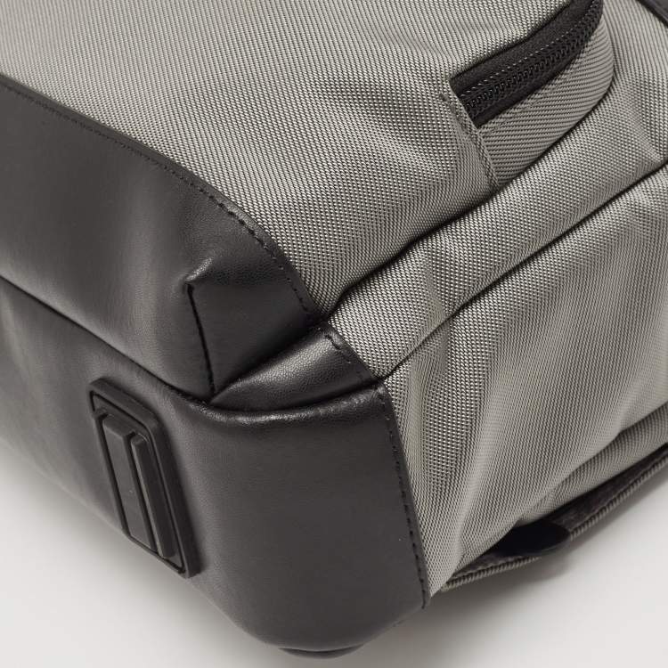 Pre Owned Montblanc Black/Grey Nylon Nightflight Messenger Bag