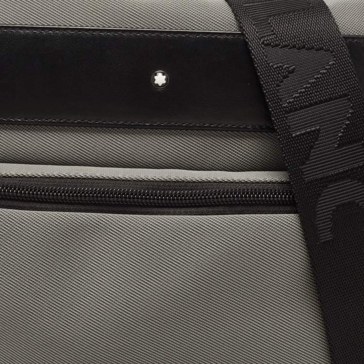Pre Owned Montblanc Black/Grey Nylon Nightflight Messenger Bag