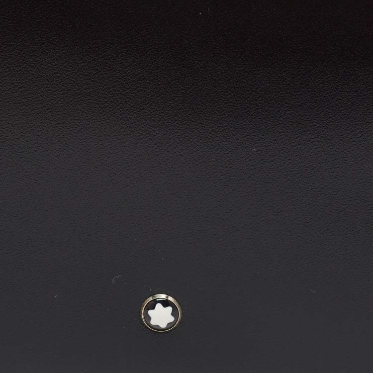 Pre Owned Montblanc Black Leather Meisterstuck Bifold Wallet