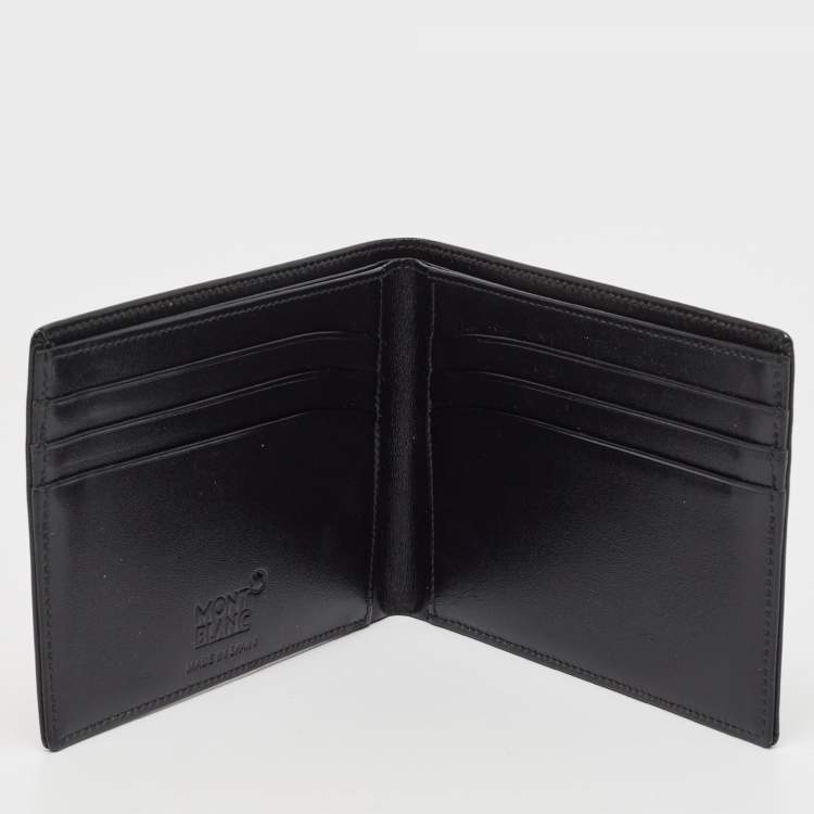 Pre Owned Montblanc Black Leather Meisterstuck Bifold Wallet
