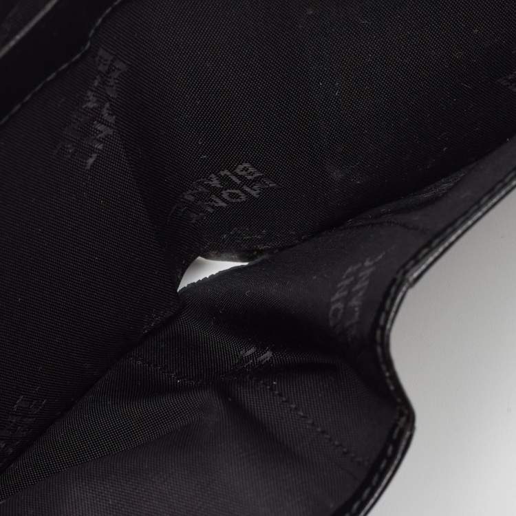 Pre Owned Montblanc Black Leather Meisterstuck Bifold Wallet