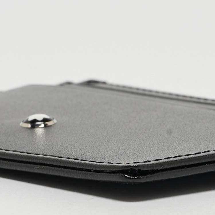 Pre Owned Montblanc Black Leather Meisterstuck Pocket Holder 6CC