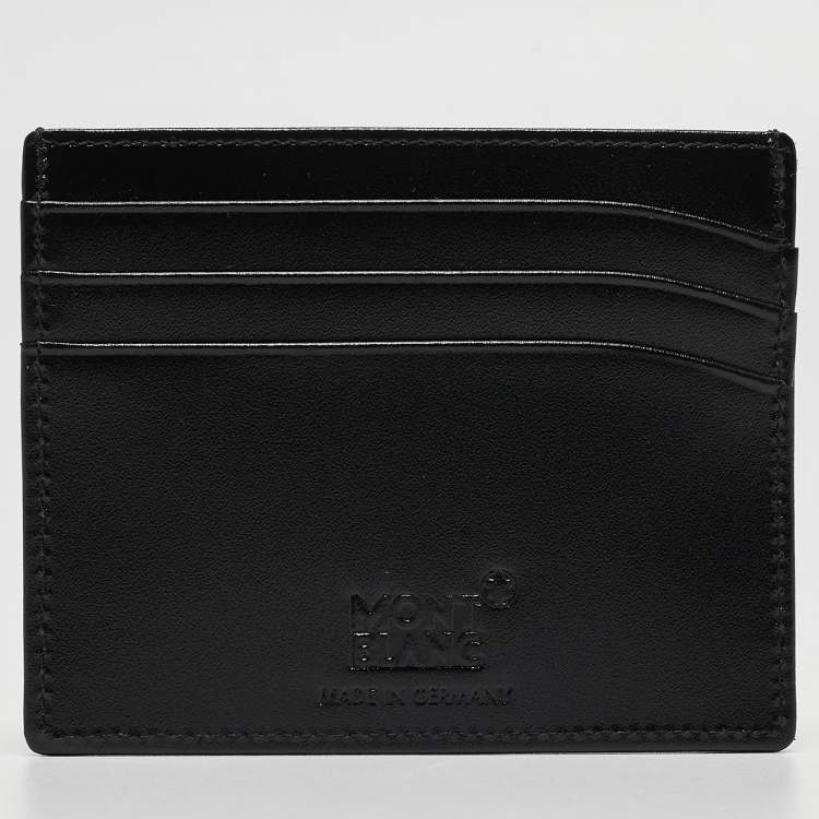 Pre Owned Montblanc Black Leather Meisterstuck Pocket Holder 6CC