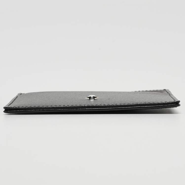 Pre Owned Montblanc Black Leather Meisterstuck Pocket Holder 6CC