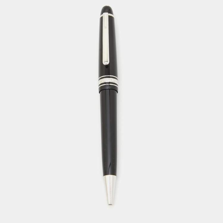 Pre Owned Montblanc Meisterstuck Resin Silver Tone Ballpoint Pen