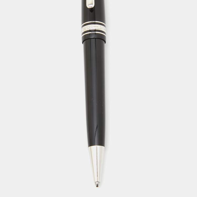 Pre Owned Montblanc Meisterstuck Resin Silver Tone Ballpoint Pen