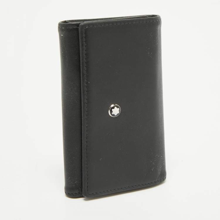 Pre Owned Montblanc Black Leather Meisterstück 6 Key Case