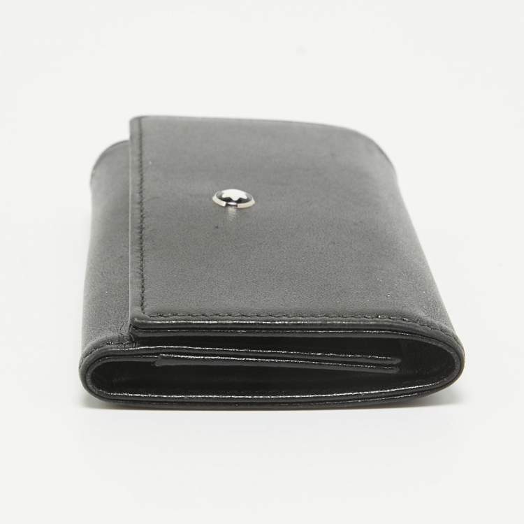Pre Owned Montblanc Black Leather Meisterstück 6 Key Case