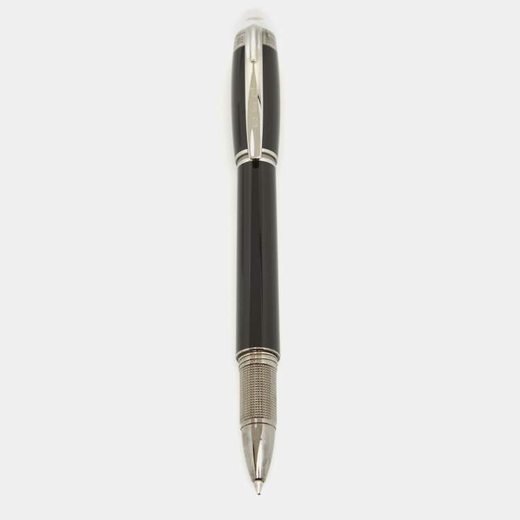 Pre Owned Montblanc StarWalker Black Resin Silver Tone Rollerball Pen