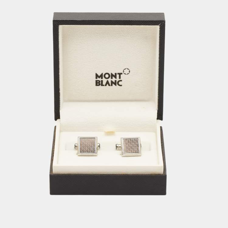 Pre Owned Montblanc Composite Steel Cufflinks