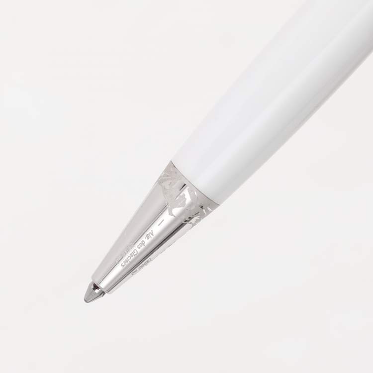 Pre Owned Montblanc White Tribute to the Mont Blanc Ballpoint Pen