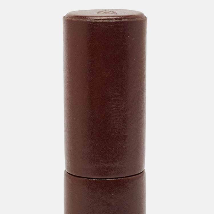 Pre Owned Montblanc Dark Brown Leather Florence Pen Case