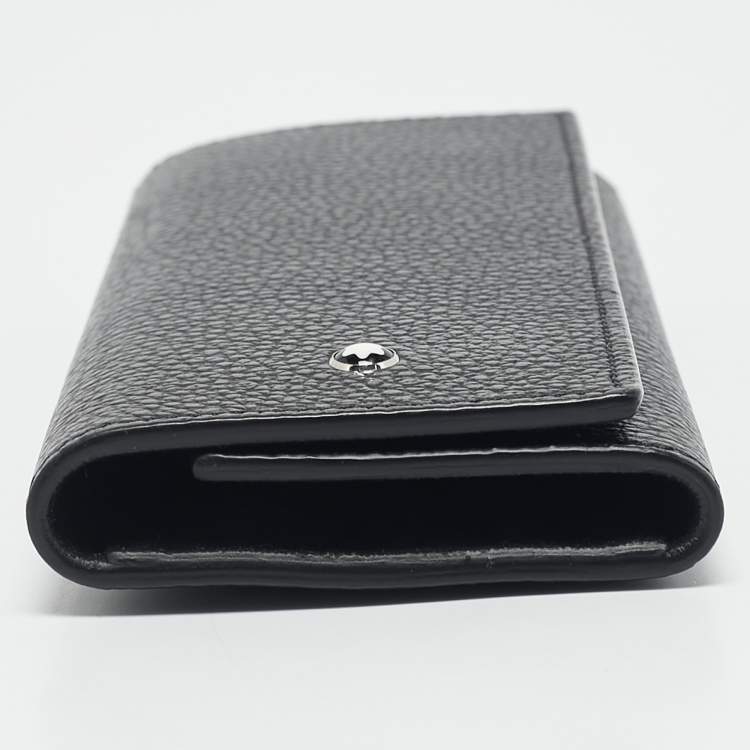 Pre Owned Montblanc Black Leather Trifold Pen Holder