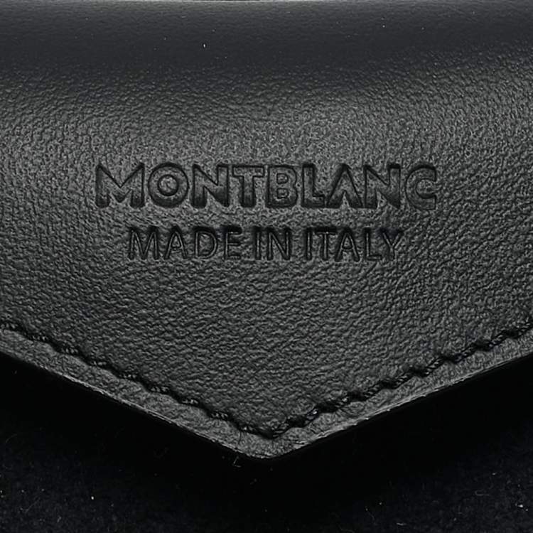 Pre Owned Montblanc Black Leather Trifold Pen Holder