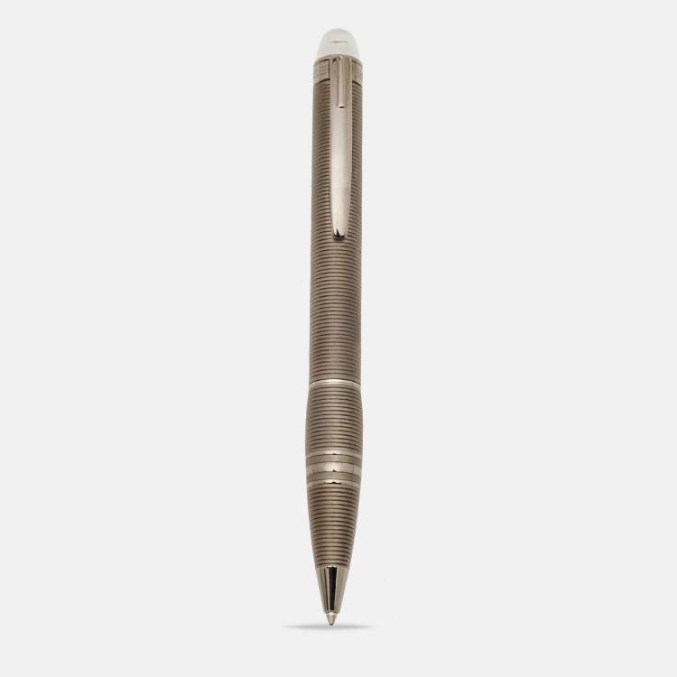 Pre Owned Montblanc StarWalker BlackCosmos Resin Gunmetal Tone Ballpoint Pen
