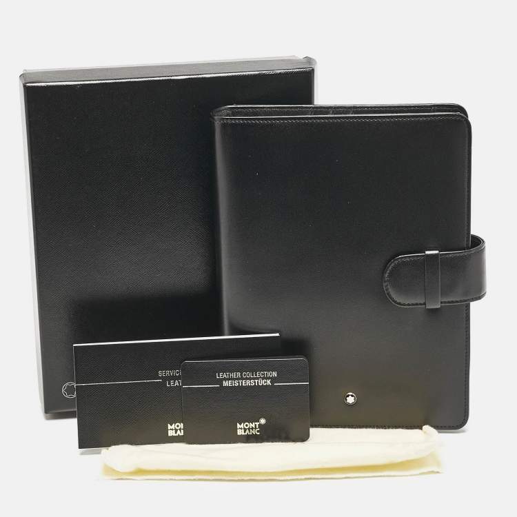 Pre Owned Montblanc Black Leather Meisterstuck Personal Organizer