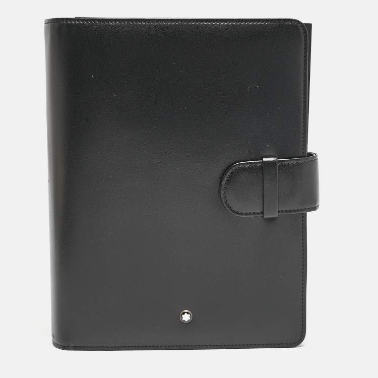 Pre Owned Montblanc Black Leather Meisterstuck Personal Organizer
