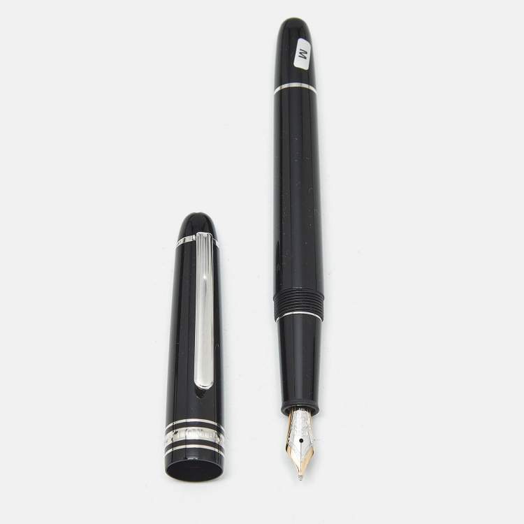 Pre Owned Montblanc Meisterstuck Hommage Frederic Chopin Black Resin Fountain Pen