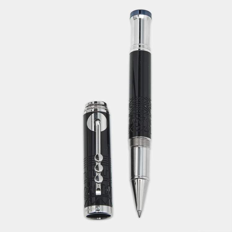 Pre Owned Montblanc Great Characters Miles Davis Resin Two Tone Roller Ball Pen