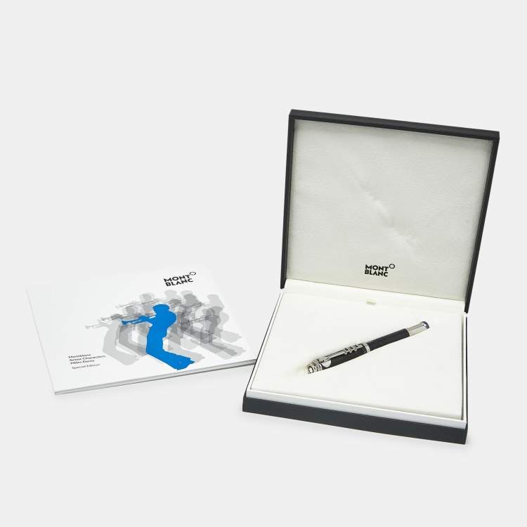 Pre Owned Montblanc Great Characters Miles Davis Resin Two Tone Roller Ball Pen