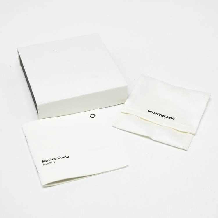 Pre Owned Montblanc Star Stainless Steel Round Cufflinks