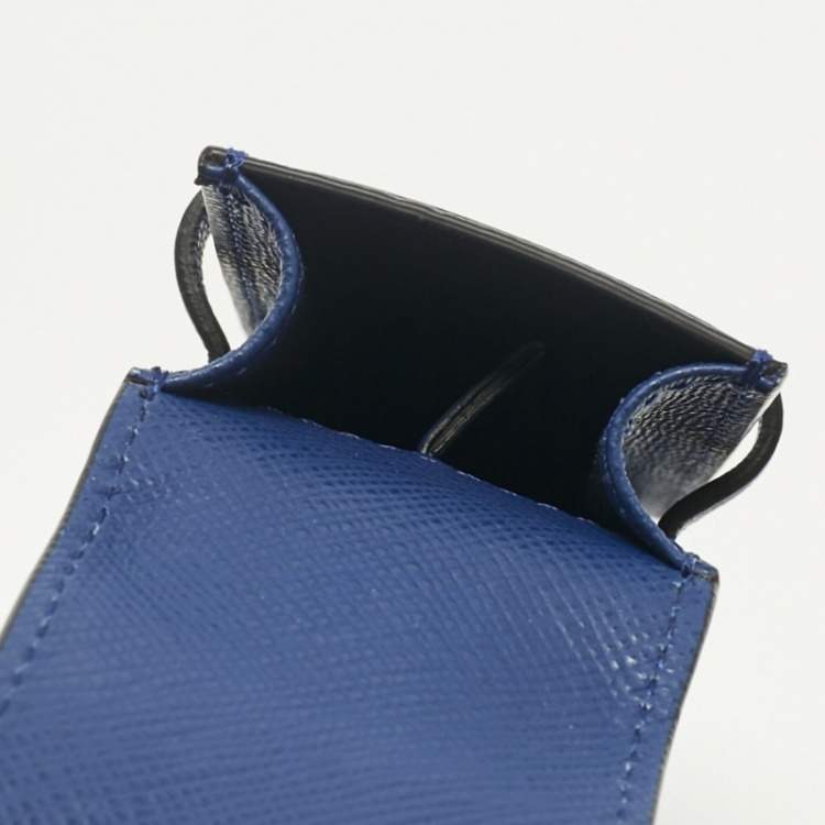 Pre Owned Montblanc Blue Leather 2 Pen Pouch Holder