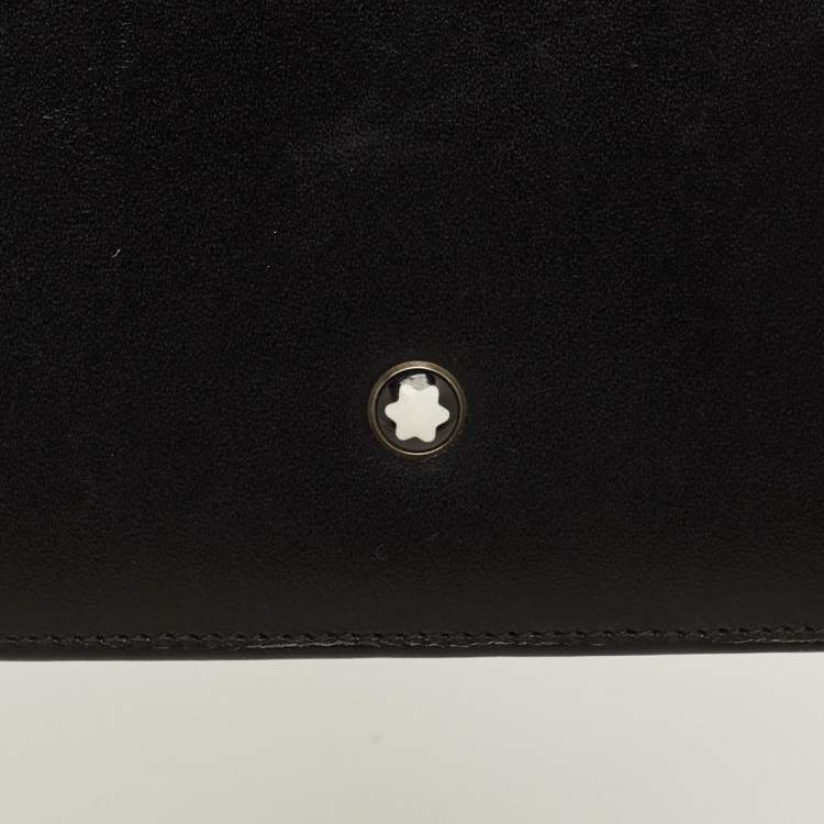 مملوكة مسبقًا Montblanc Meisterstuck Passport Holder Black Leather