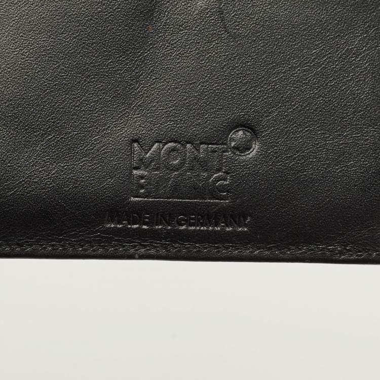مملوكة مسبقًا Montblanc Meisterstuck Passport Holder Black Leather