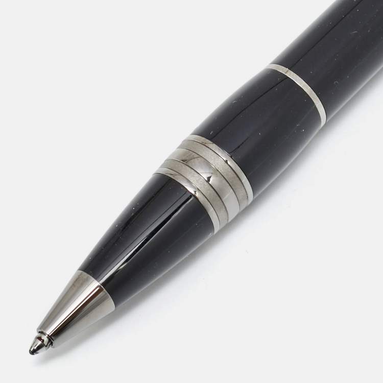 Pre Owned Montblanc StarWalker Midnight Black Resin Ruthenium Coated Ballpoint Pen