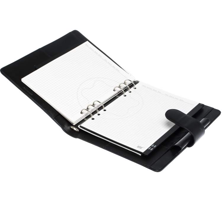 Pre Owned Montblanc Black Leather Meisterstück Organizer 
