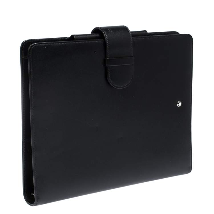 Pre Owned Montblanc Black Leather Meisterstück Organizer 