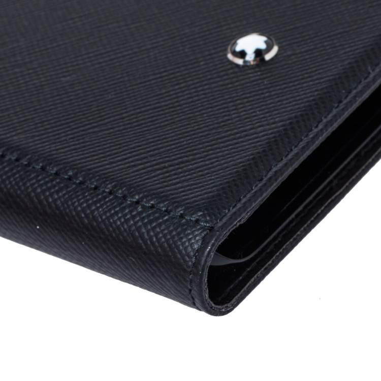 Pre Owned MontBlanc Black Leather Sartorial Flip iPhone 11 Case