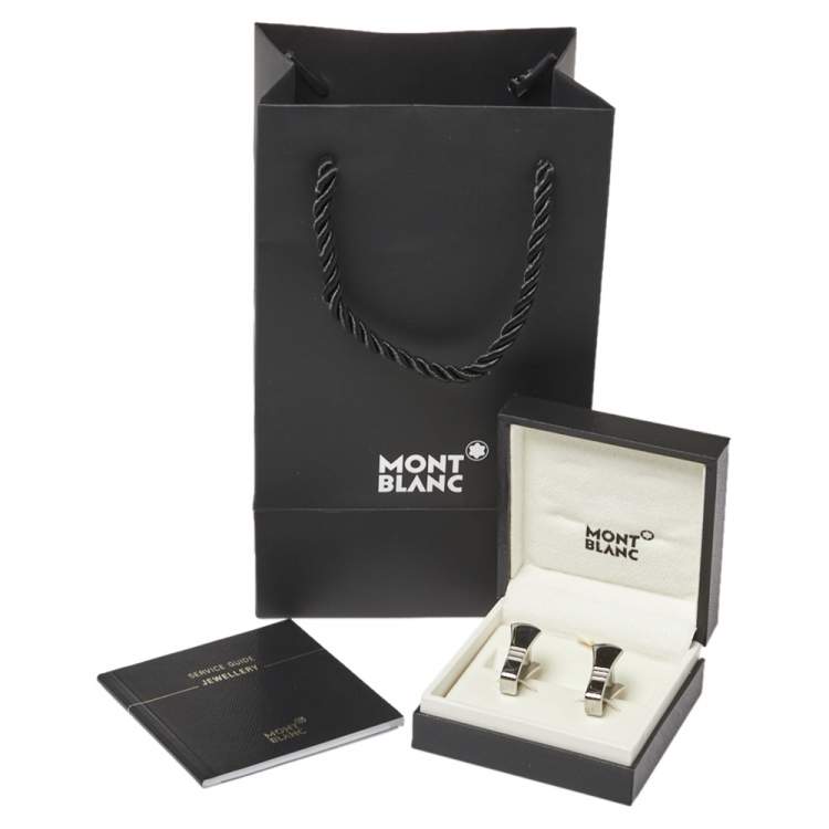 Pre Owned Montblanc Stainless Steel Essential Sartorial Cufflinks